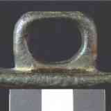 Click para ampliar. Sello romano de bronce: vista de perfil